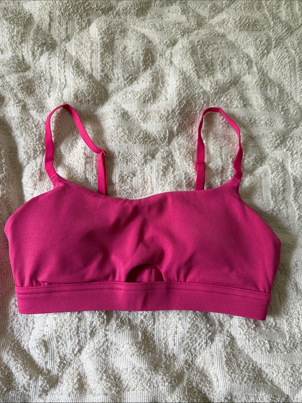aerie Hot Pink Seamless Sports Bralette